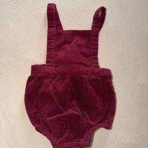 Old Navy Maroon Corduroy Baby Outfit